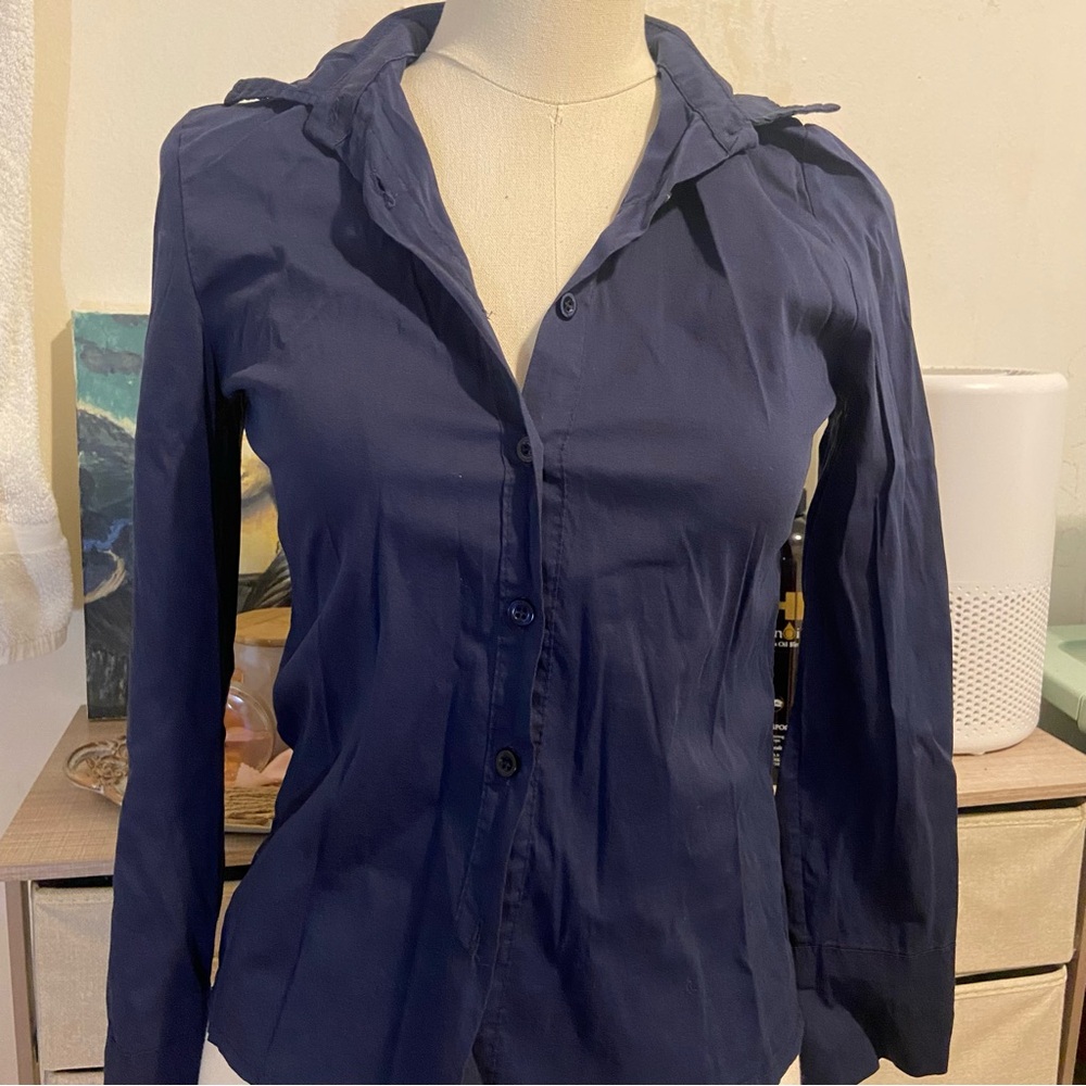 Navy Blue Button Down